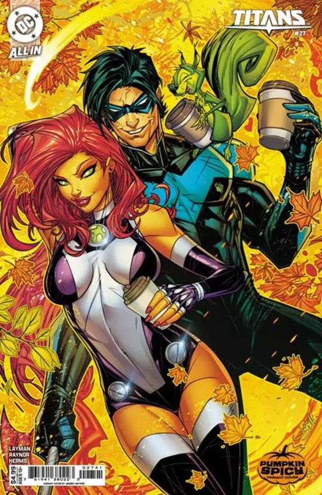Titans #27 Cover D Jonboy Meyers Pumpkin Spicy Card Stock Variant - Comic Book