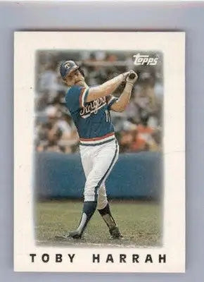 Toby Harrah - 1986 Topps Major League Leaders Minis - #32 - Baseball - Baseball Card Single