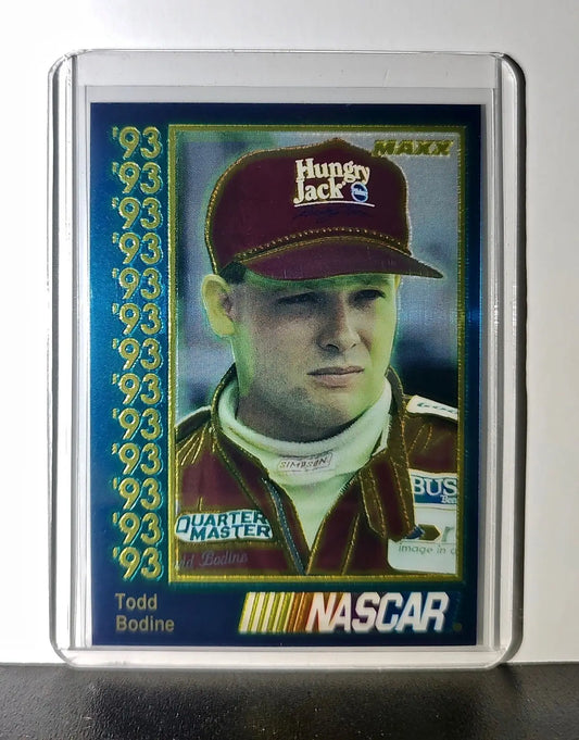 Todd Bodine 1993 Maxx Premier Plus Racing #34 NASCAR Card Butch Mock Motorsports - Racing Card Single