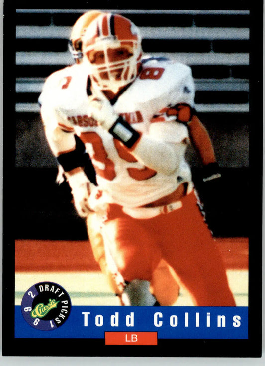 Todd Collins - 1992 Classic Draft Picks - #95 - Football - Football Card Single