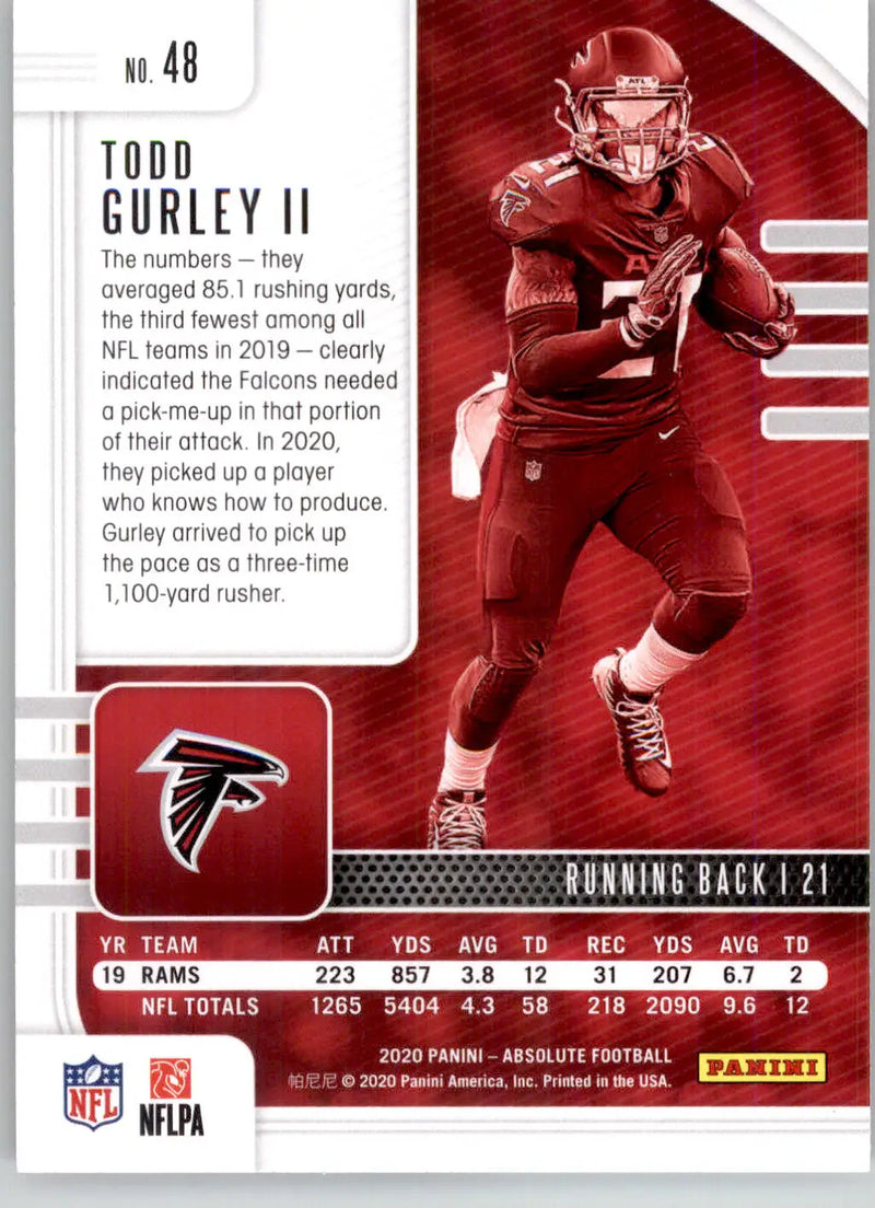 Todd Gurley II - 2020 Panini Absolute - #48 - Retail Football