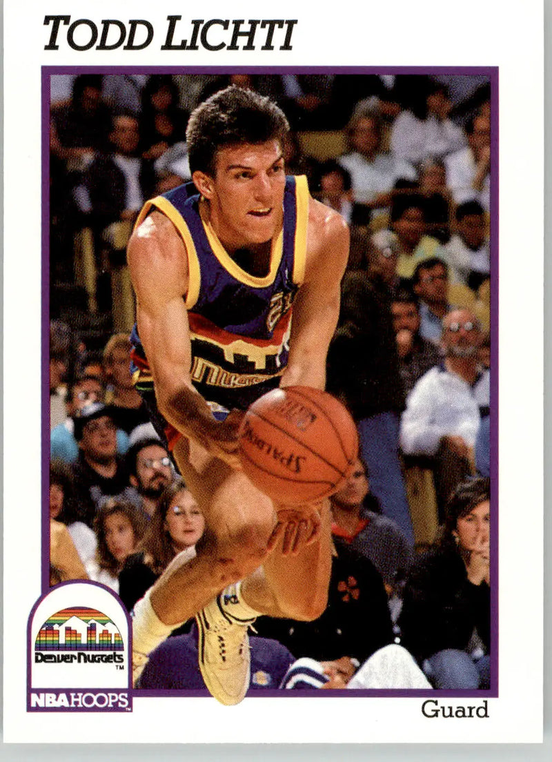 Todd Lichti - 1991-92 Hoops - #54 - Basketball - Basketball Card Single
