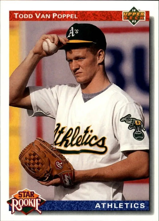 Todd Van Poppel 1992 Upper Deck MLB #22 Baseball Card Oakland Athletics - Baseball Card Single