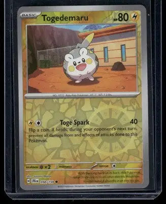 Togedemaru #50/159 2025 Pokemon Scarlet & Violet White Flare - Pokémon Card Single