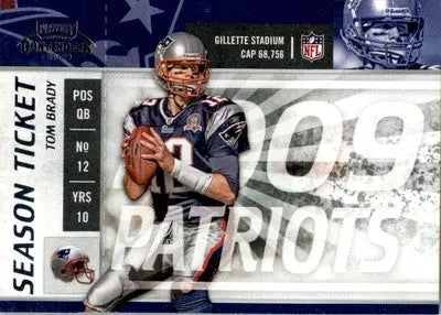 Tom Brady - 2009 Playoff Contenders - #59 - Football - Football Card Single