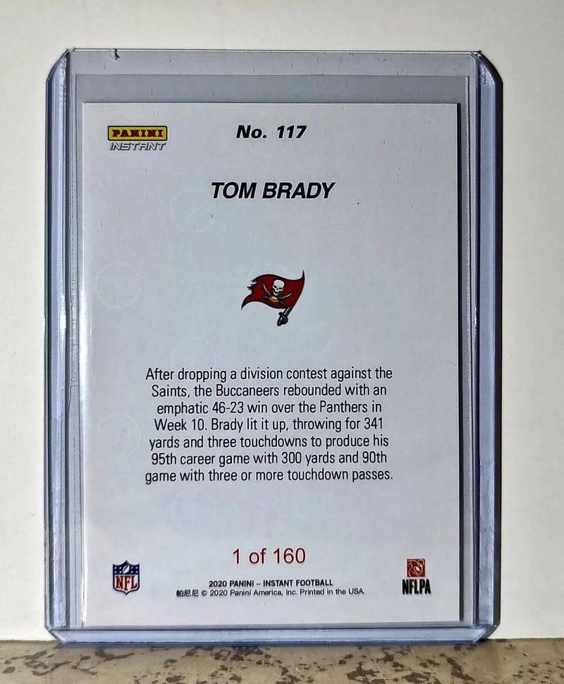 Tom Brady 2020 Panini NFL #117 Football Card Tampa Bay Buccaneers 1 of 160 - Football Card Single