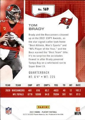 Tom Brady - 2021 Panini Playoff - #169 - Football - Football Card Single