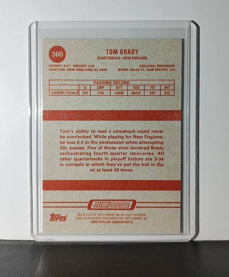 Tom Brady 2023 Topps NFL #360 Card New England Patriots