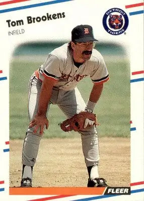Tom Brookens - 1988 Fleer - #53 - Baseball - Baseball Card Single