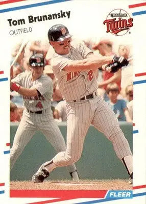 Tom Brunansky - 1988 Fleer - #5 - Baseball - Baseball Card Single