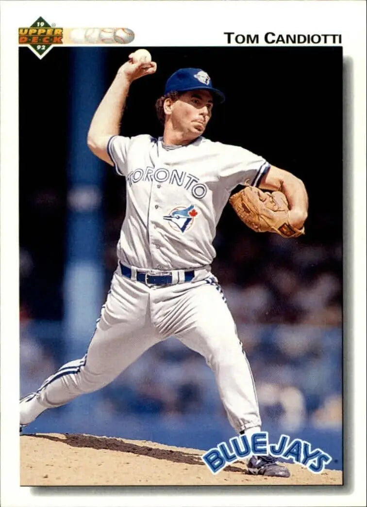 Tom Candiotti 1992 Upper Deck MLB #447 Baseball Card Toronto Blue Jays - Baseball Card Single