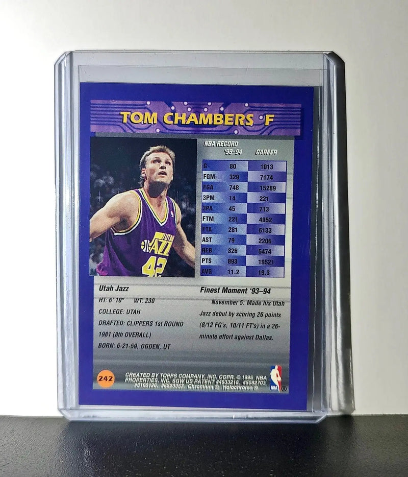 Tom Chambers 1994-95 Topps Finest #242 Basketball Card