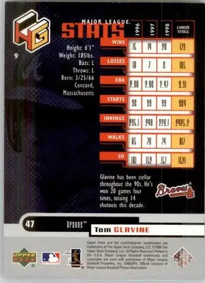 Tom Glavine - 1999 Upper Deck HoloGrFX - #9 - Baseball - Baseball Card Single