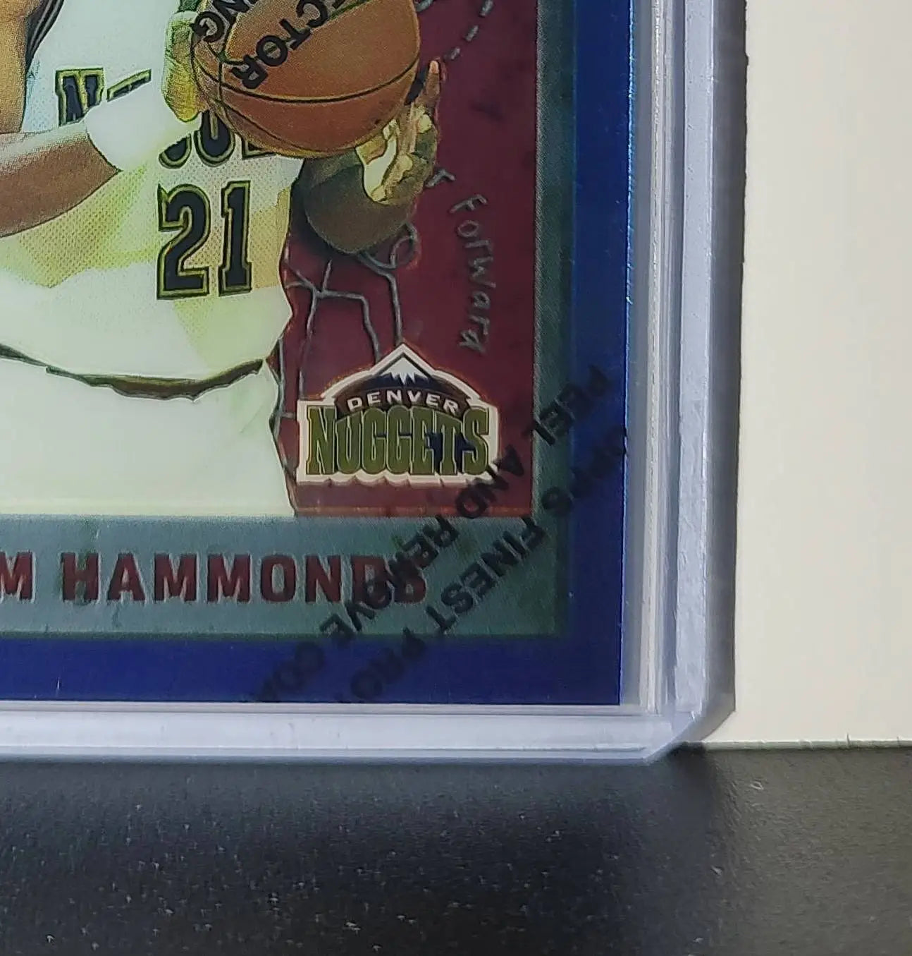 Tom Hammonds 1995-96 Topps Finest NBA #143 Card Denver Nuggets