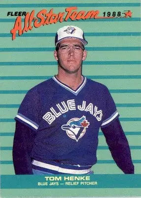 Tom Henke - 1988 Fleer - #2 - All-Star Team Baseball - Baseball Card Single