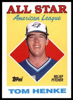 Tom Henke 1988 Topps #396 Toronto Blue Jays - Baseball Card Single
