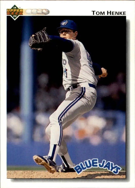 Tom Henke 1992 Upper Deck MLB #395 Baseball Card Toronto Blue Jays - Baseball Card Single