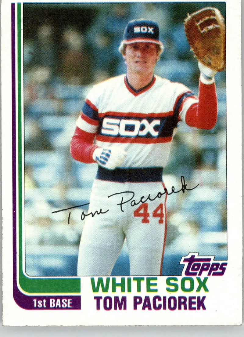 Tom Paciorek - 1982 Topps Traded - #85T - Baseball
