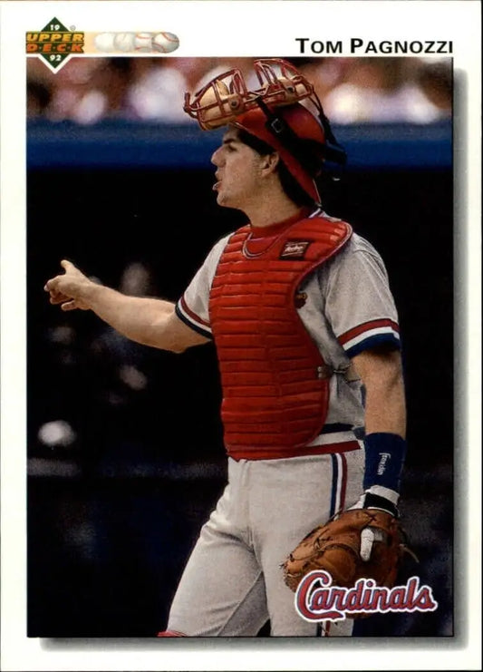 Tom Pagnozzi 1992 Upper Deck MLB #379 Baseball Card St. Louis Cardinals - Baseball Card Single