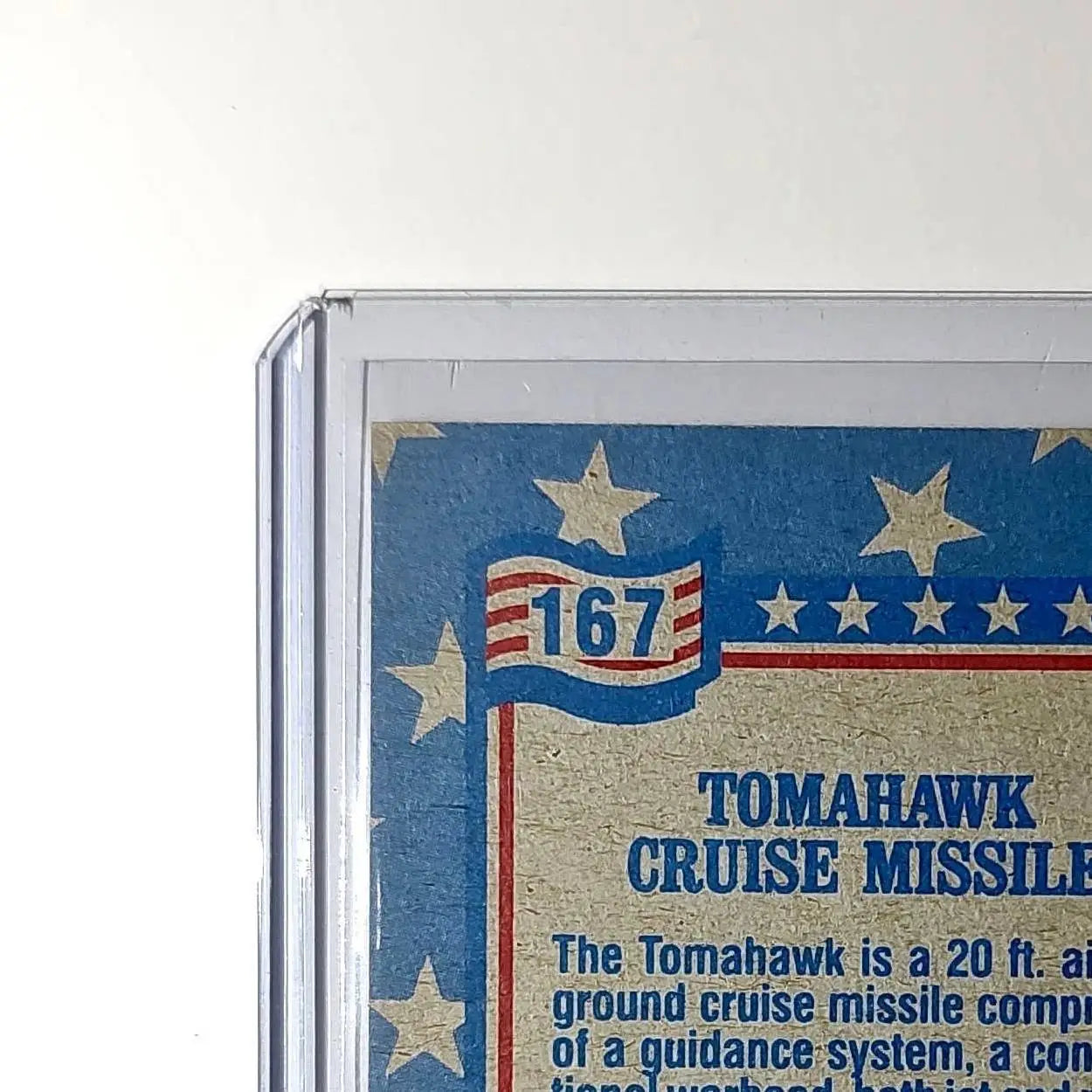 Tomahawk Cruise Missile 1991 Topps Desert Storm #167 Card