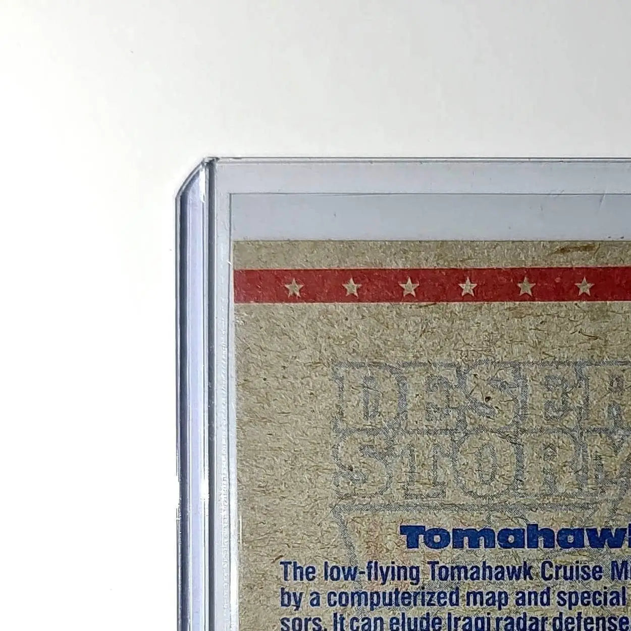 Tomahawk Missile in Flight 1991 Topps Desert Storm #47 Card