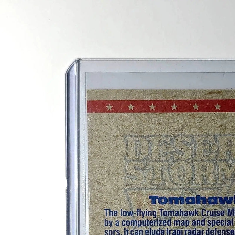 Tomahawk Missile in Flight 1991 Topps Desert Storm #47 Card
