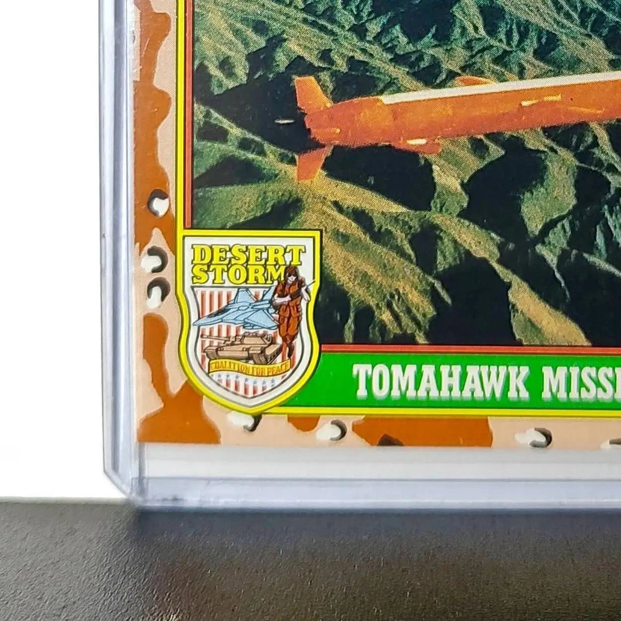 Tomahawk Missile in Flight 1991 Topps Desert Storm #47 Card