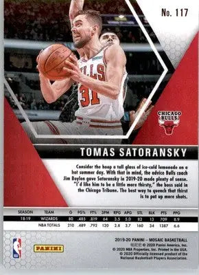 Tomas Satoransky - 2019-20 Panini Mosaic - #117 - Basketball - Basketball Card Single