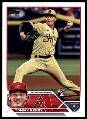 Tommy Henry Rookie 2023 Topps #336 Arizona Diamondbacks - Baseball Card Single