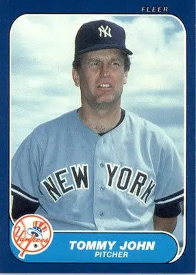 Tommy John - 1986 Fleer Update - #U-57 - Baseball - Baseball Card Single