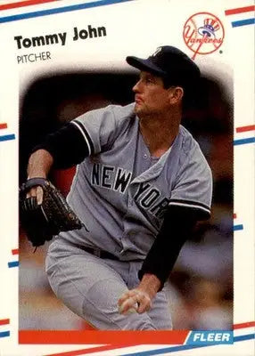 Tommy John - 1988 Fleer - #211 - Baseball - Baseball Card Single