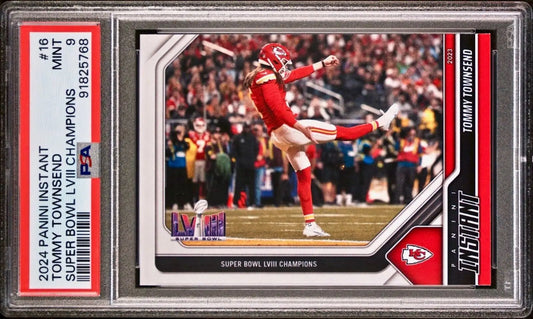 Tommy Townsend 2023 Panini NFL Superbowl Champions #16 Card PSA 9 Mint - Football Card Single