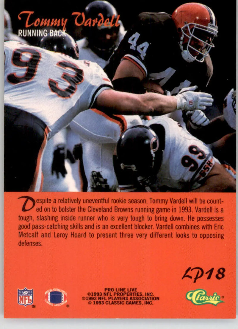 Tommy Vardell - 1993 Pro Line Live - #LP18 - Limited Prints Football