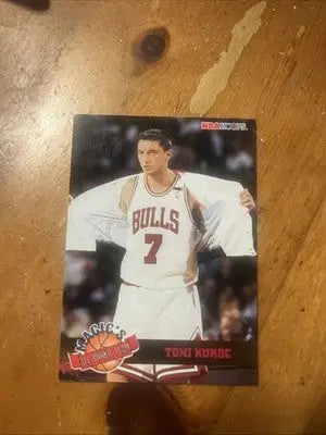 Toni Kukoc 1993-94 Hoops Magic’s All-Rookie Team #10 Chicago Bulls - Basketball Card Single