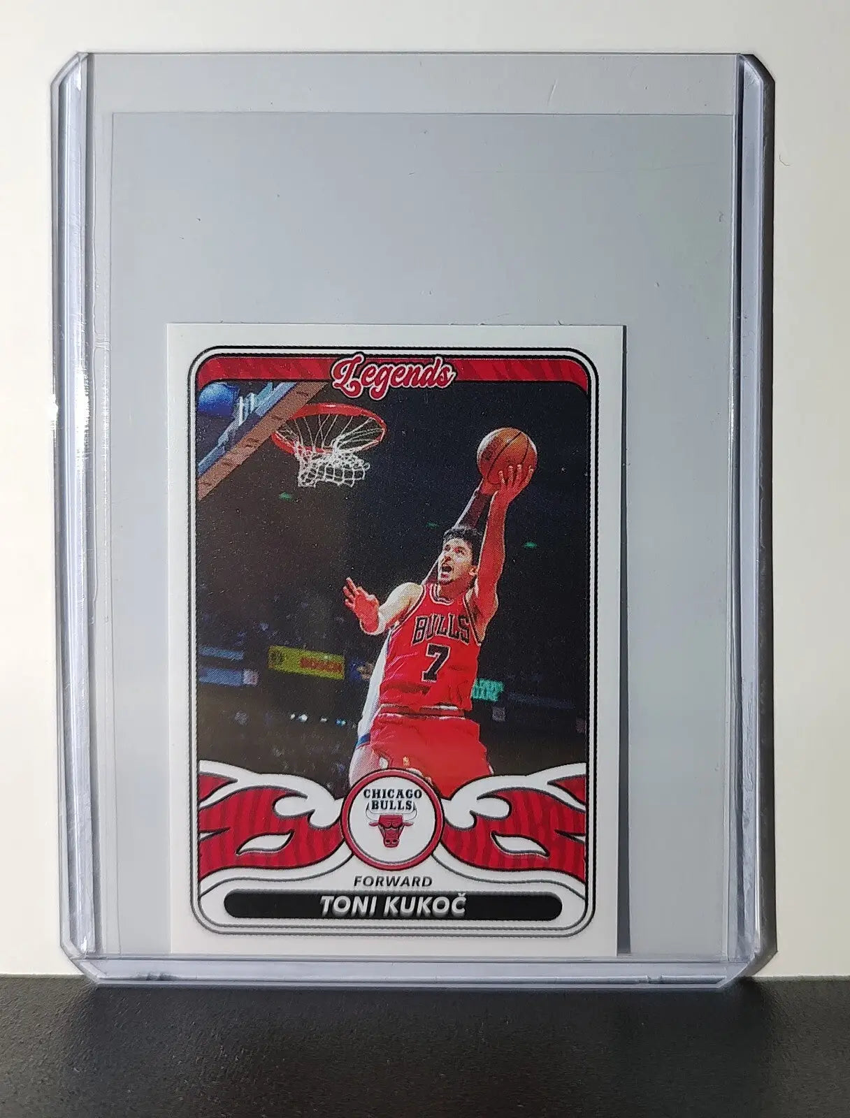 Toni Kukoc Legends 2024-25 Panini NBA #493 Sticker Card Chicago Bulls - Basketball Card Single