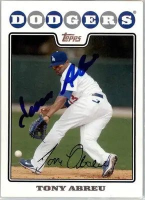Tony Abreu - 2008 Topps Updates & Highlights - #UH265 - AUTO Baseball - Baseball Card Single