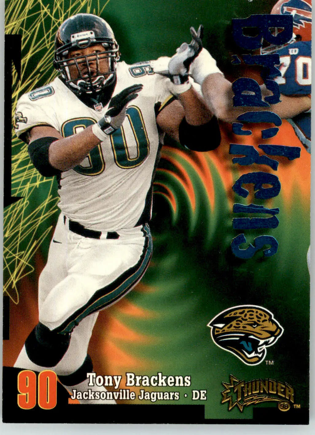Tony Brackens - 1998 SkyBox Thunder - #84 - Football