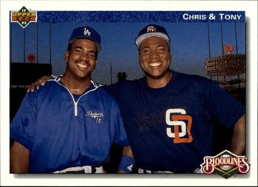 Tony/Chris Gwynn 1992 Upper Deck MLB #83 Baseball Card Los Angeles Dodgers - Baseball Card Single