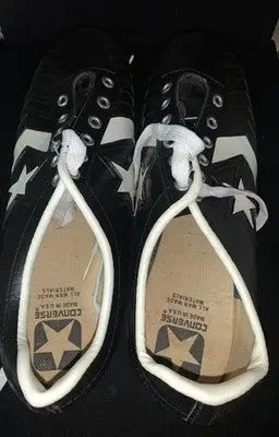 Dallas Cowboys Tony Dorsett Converse football sneakers with white stars and stripes in box