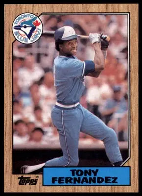 Tony Fernandez 1987 Topps #485 Toronto Blue Jays - Baseball Card Single