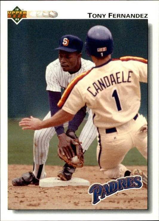 Tony Fernandez 1992 Upper Deck MLB #272 Baseball Card San Diego Padres - Baseball Card Single