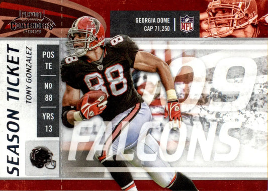 Tony Gonzalez - 2009 Playoff Contenders - #7 - Football - Football Card Single