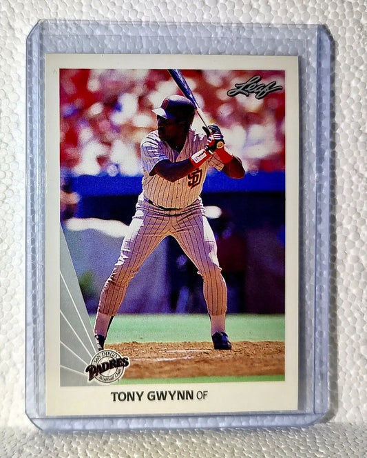 Tony Gwynn 1990 Leaf MLB #154 Baseball Card San Diego Padres - Baseball Card Single