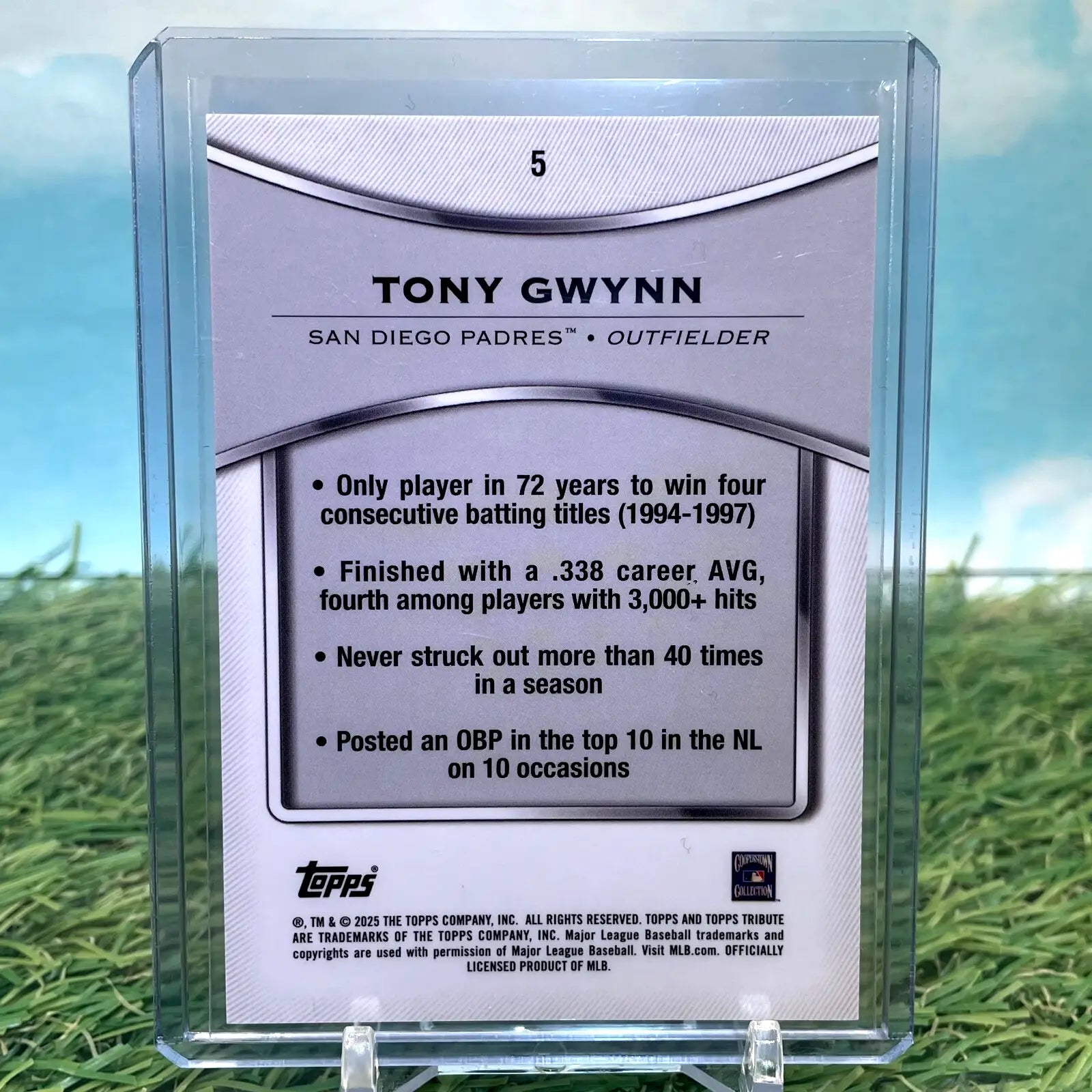Tony Gwynn 2025 Topps Tribute Base #5 - Baseball Card Single