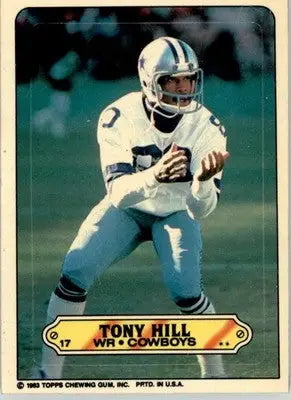 Tony Hill - 1983 Topps - #17b - Stickers Football - Football Card Single