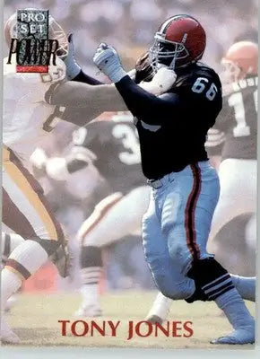 Tony Jones - 1992 Pro Set Power - #166 - Football - Football Card Single