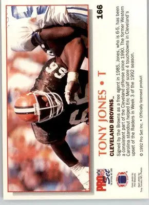 Tony Jones - 1992 Pro Set Power - #166 - Football - Football Card Single