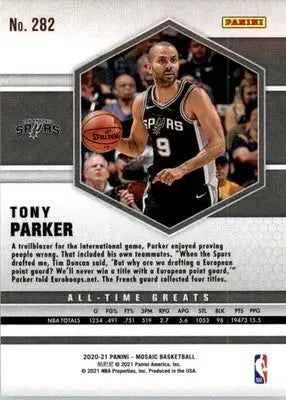 Tony Parker - 2020-21 Panini Mosaic - #282 - Basketball - Basketball Card Single
