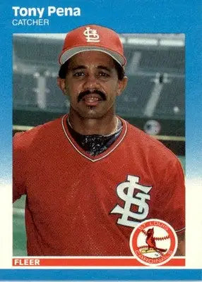 Tony Pena - 1987 Fleer Update - #U-98 - Baseball - Baseball Card Single