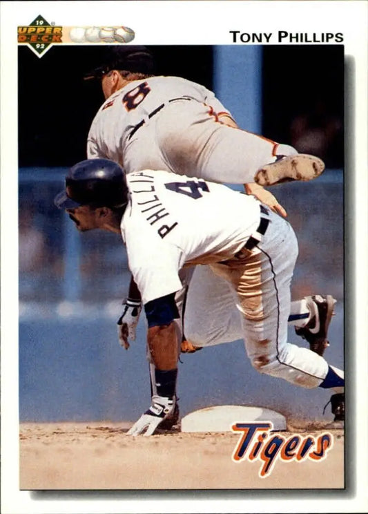 Tony Phillips 1992 Upper Deck MLB #184 Baseball Card Detroit Tigers - Baseball Card Single